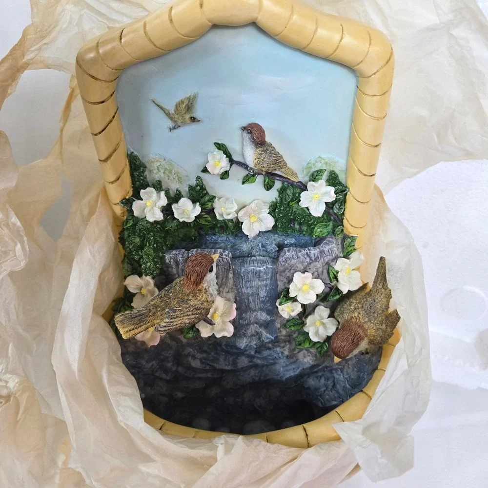Hour Of Power 2007 Sparrows Club 3D Bird Water Fountain‎ Wall Table Top NEW